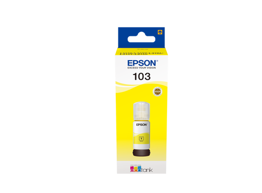 Epson 103 Ecotank Yellow Ink Bottle (65ml)- C13T00S44A