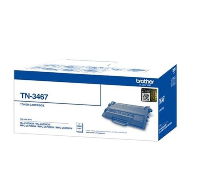  Brother TN3467 TN-3467 Black Toner Cartridge (12,000 Pages) for Brother HL-L6400DW, MFC-L6900DW Printers