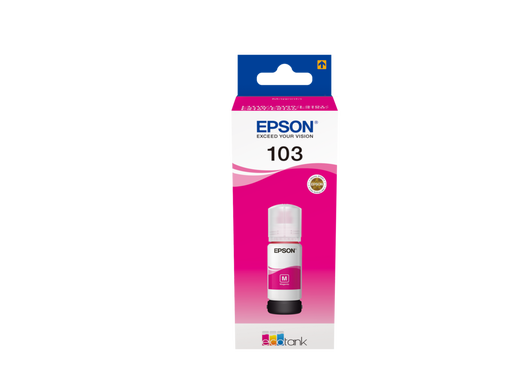 Epson 103 Ink Bottle Magenta EcoTank Original 65ml Single-pack T00S34A