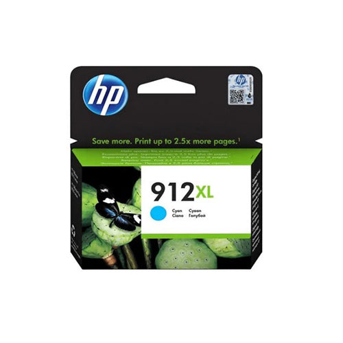 HP 912XL High Yield Cyan Original Ink Cartridge Single - pack 3YL81AE11
