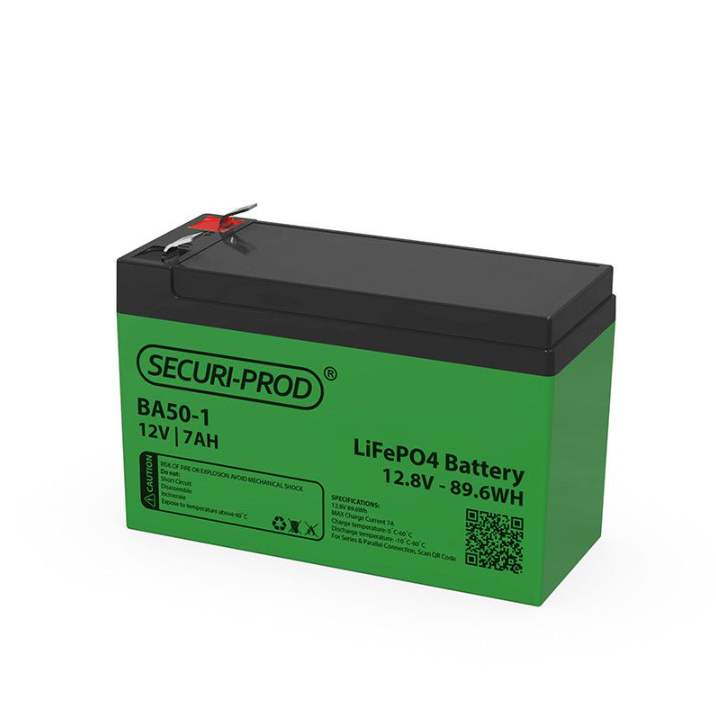 Securi-Prod Battery 12V 7Ah Lithium LiFePO4