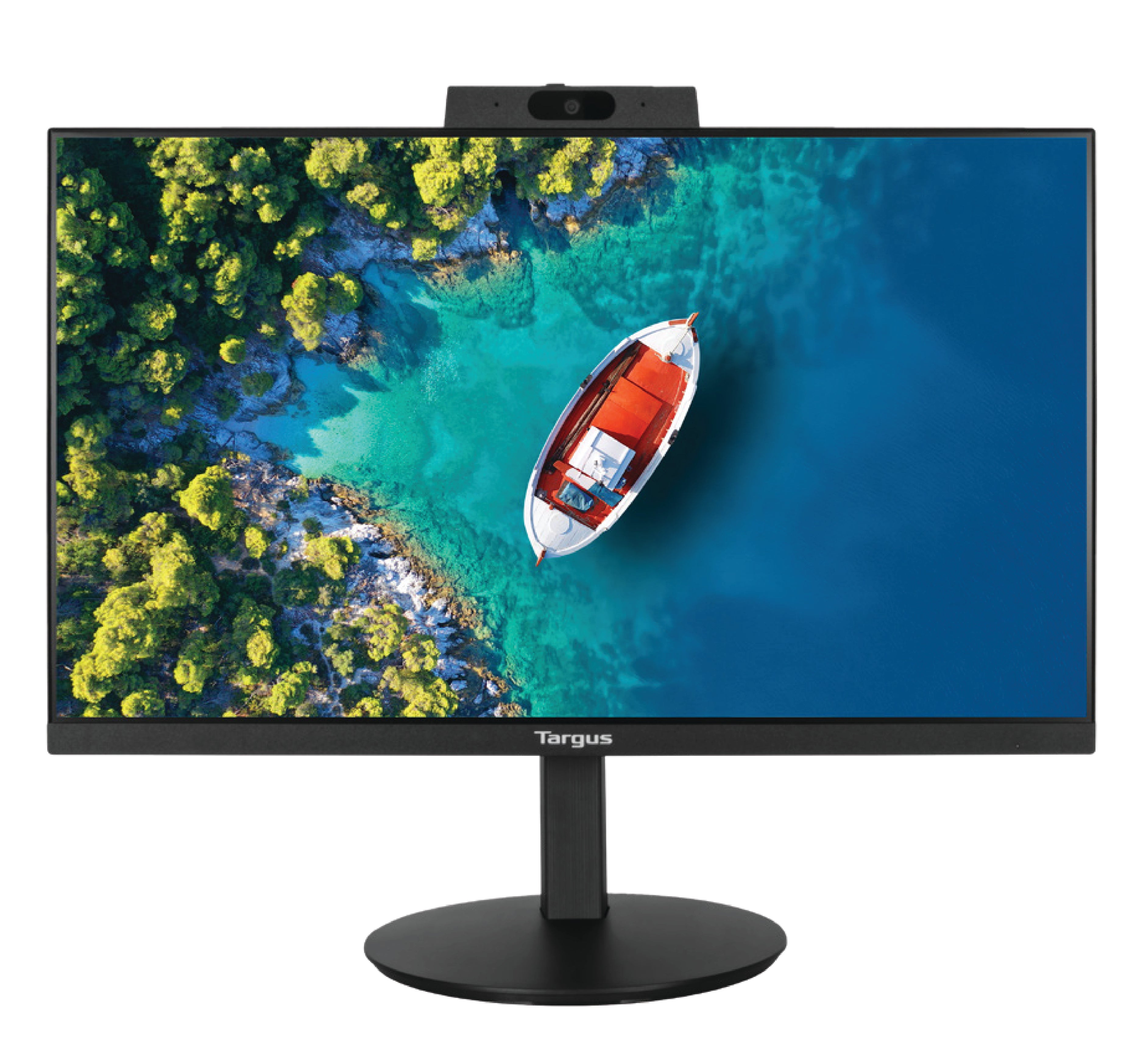 Targus 24-inch USB-C® Docking Monitor Integrated 2MP Webcam, Built-in Microphones & Speakers